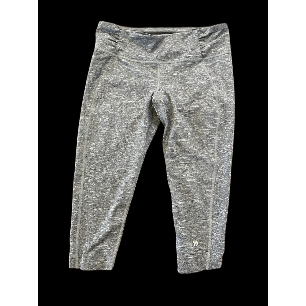 Women's Mountain Hardwear Gray Capri 3/4 Leggings Size S Yoga Running Gym